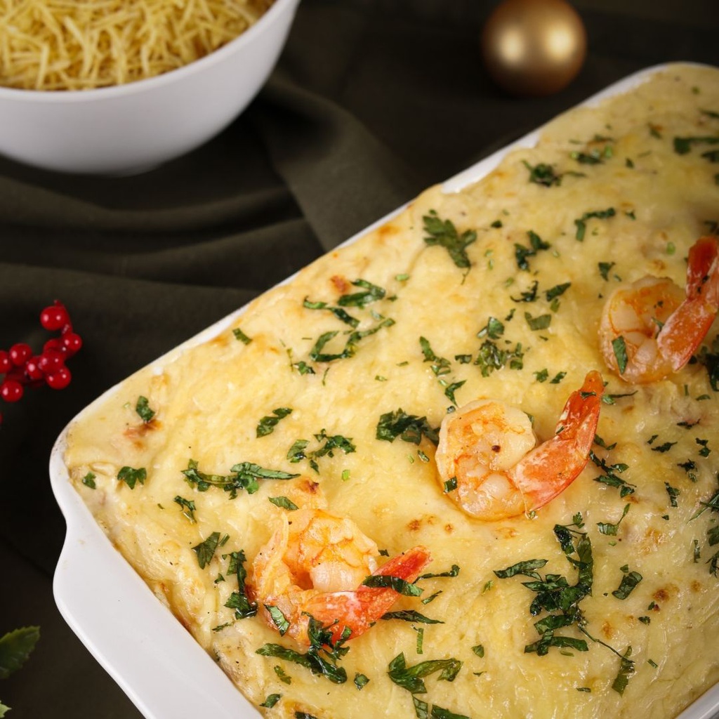 CAMARÃO COM CATUPIRY E BATATA PALHA 1kg