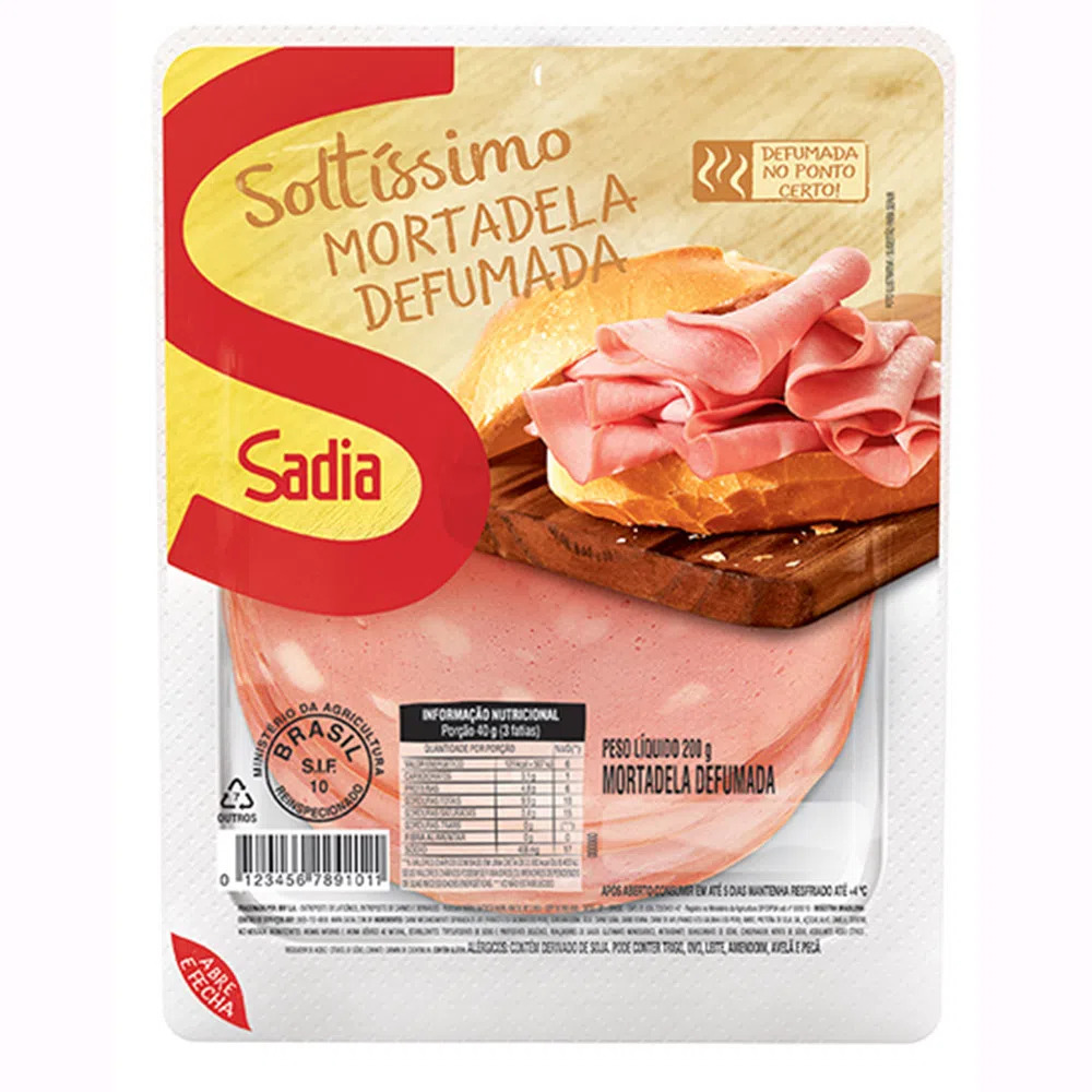 MORTADELA SOLTÍSSIMO SADIA 200G