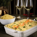 CAMARÃO COM CATUPIRY E BATATA PALHA