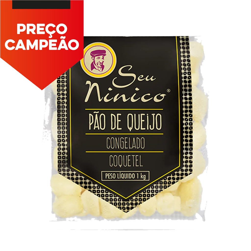 PÃO DE QUEIJO SEU NINICO COQUETEL 1KG