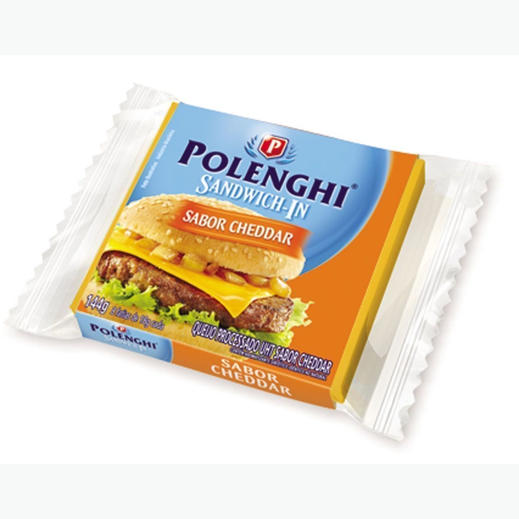 QUEIJO SANDWICH-IN CHEDDAR POLENGHI 144G