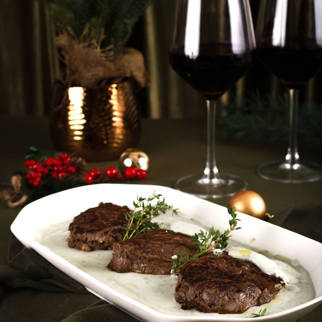 ESCALOPE FILE MIGNON AO MOLHO GORGONZOLA