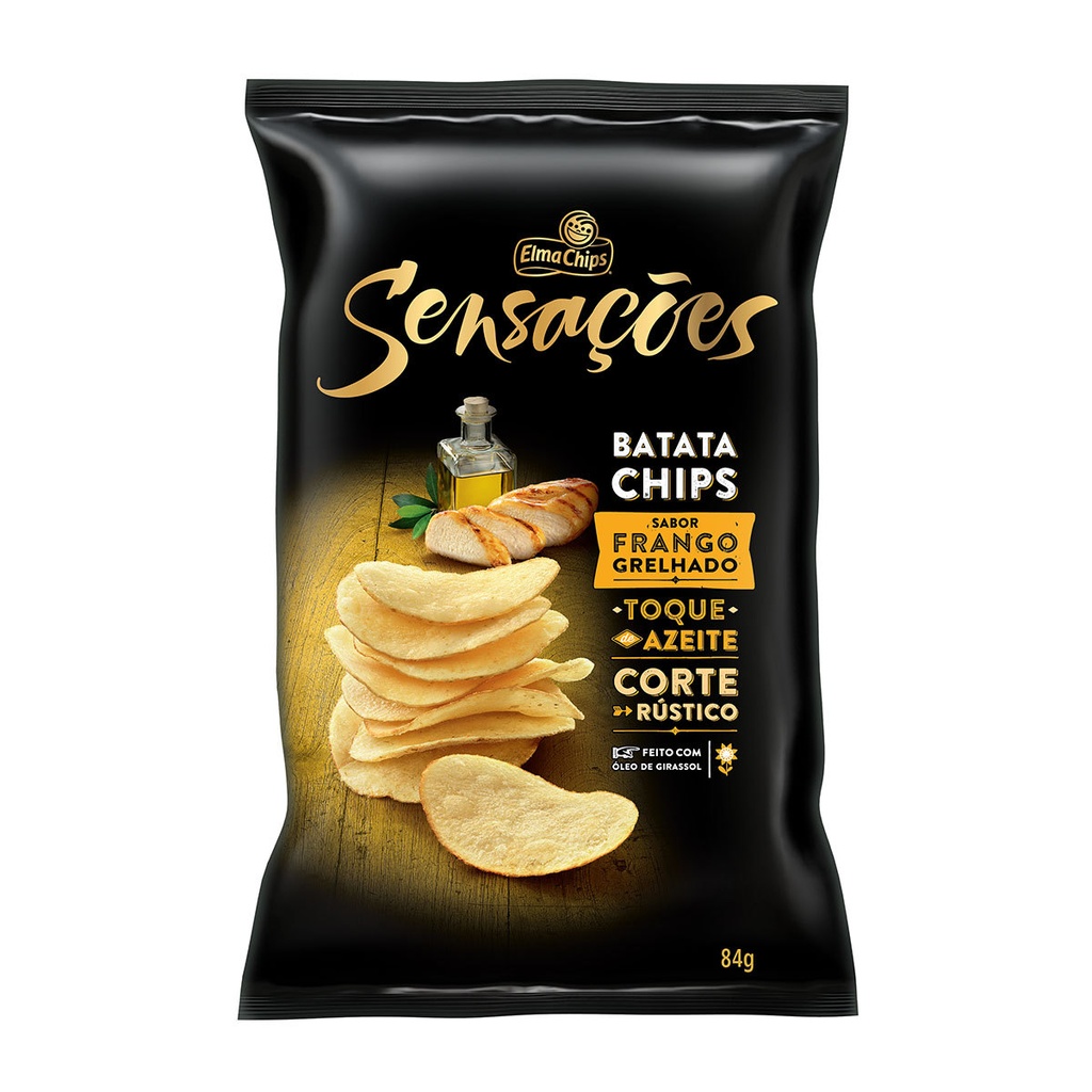 CHIPS SENSAÇÕES SABOR FRANGO GRELHADO - 80g