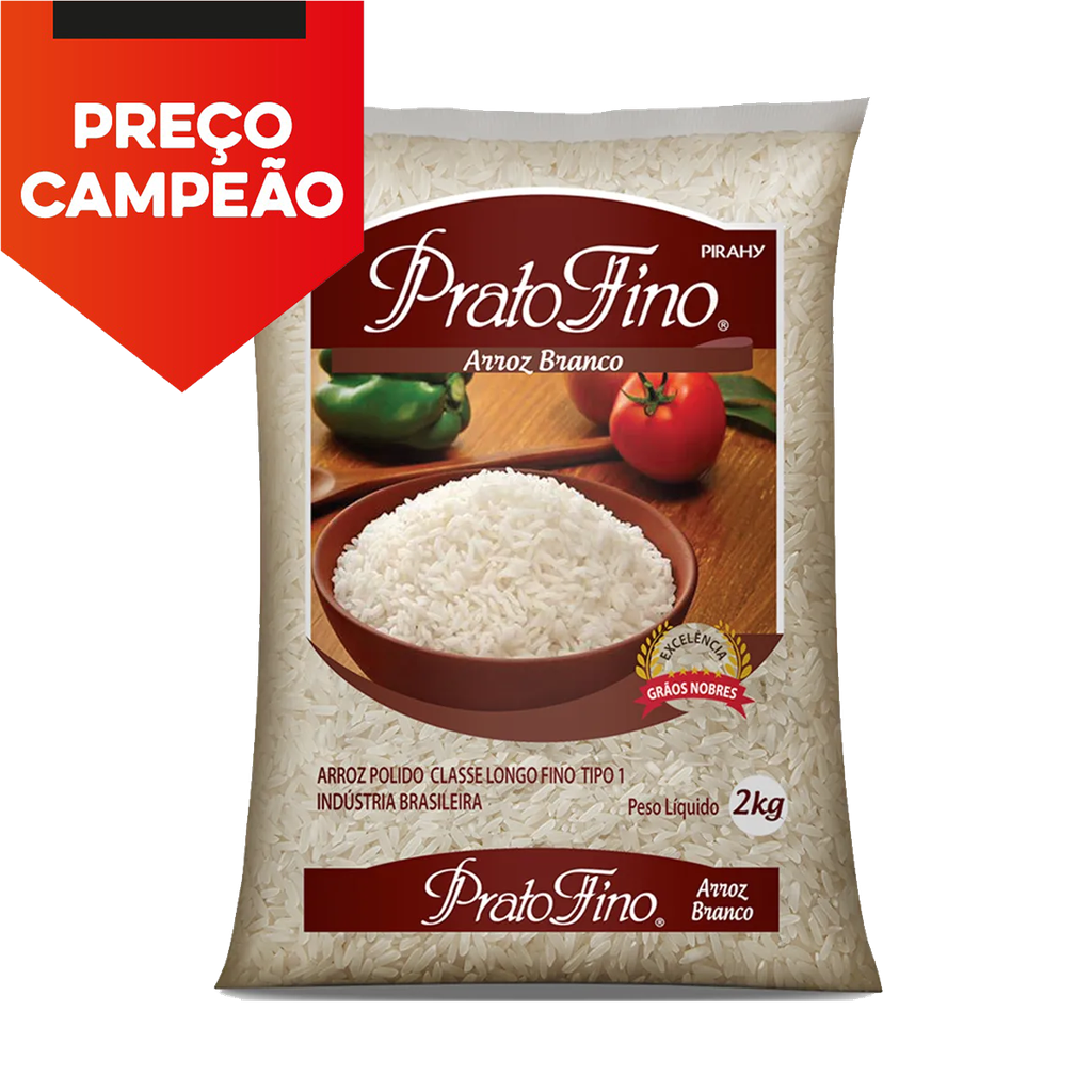 ARROZ PRATO FINO TIPO 1 - 2KG