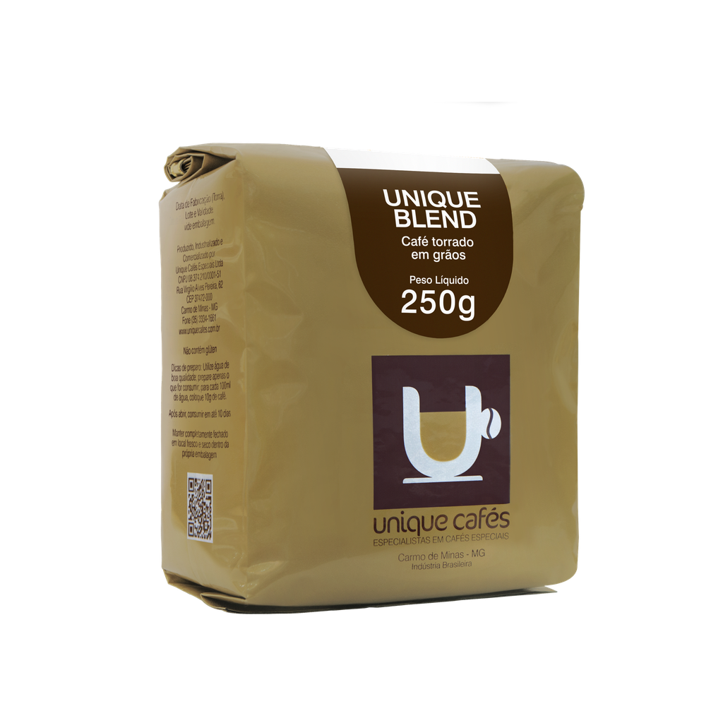 CAFÉ UNIQUE BLEND GRÃOS - 250GR