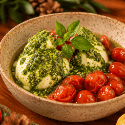 [43269] DUO DE BURRATA COM TOMATE CONFIT E MANJERICÃO